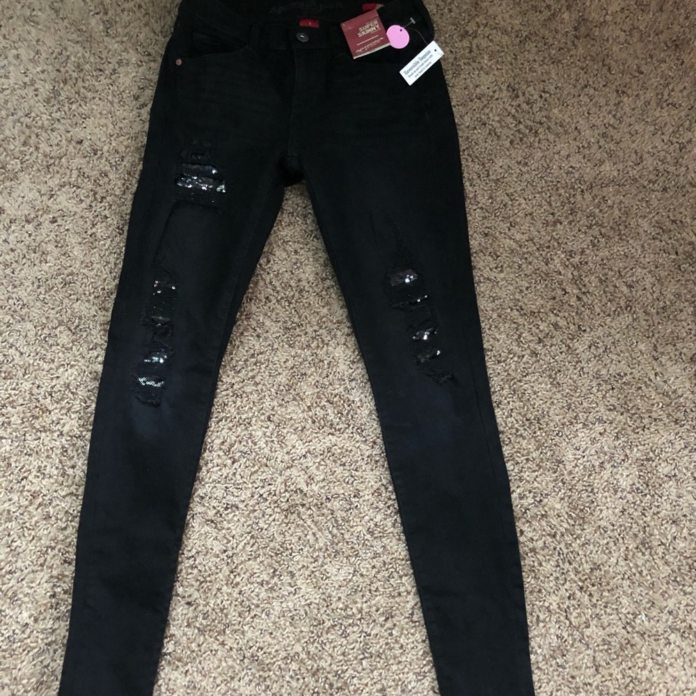Black juniors Jeans